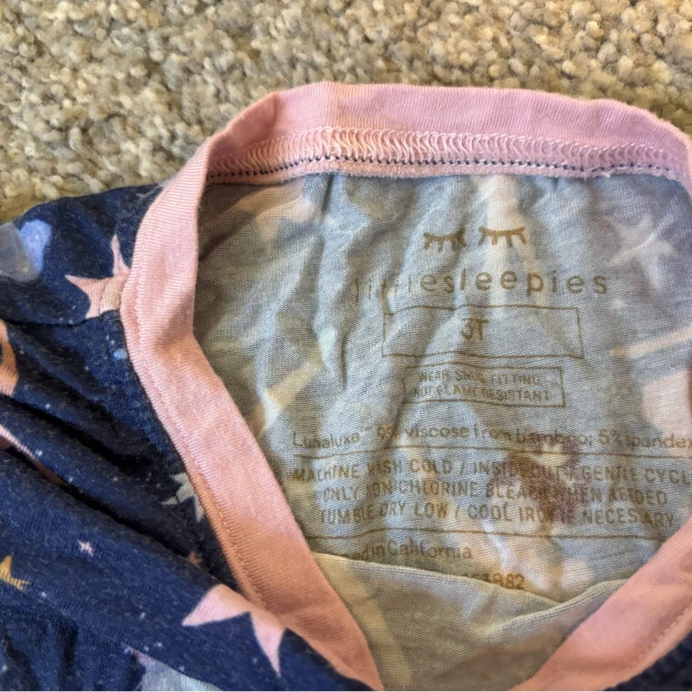 Little Sleepies Pink and Navy Pajama 2 Sets size 3T